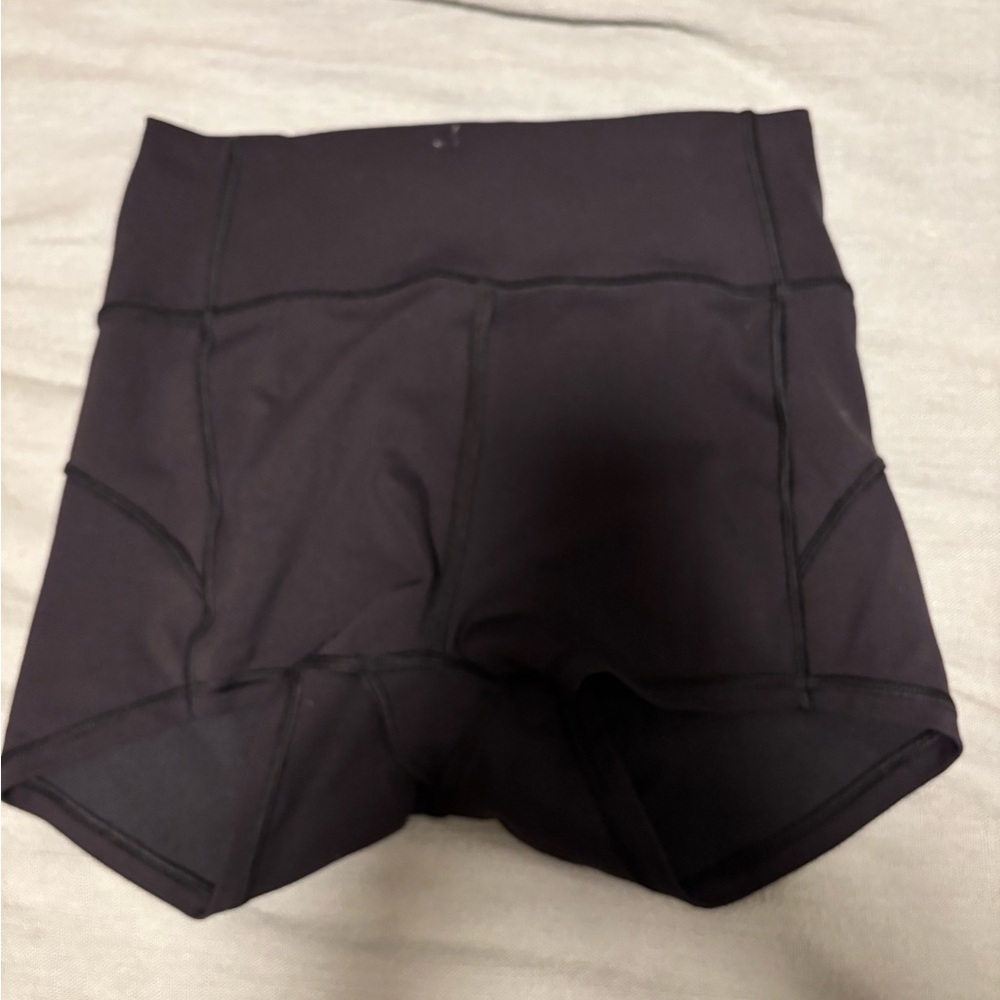 Lululemon Athletica Black Bike Shorts High-Waisted Stretch